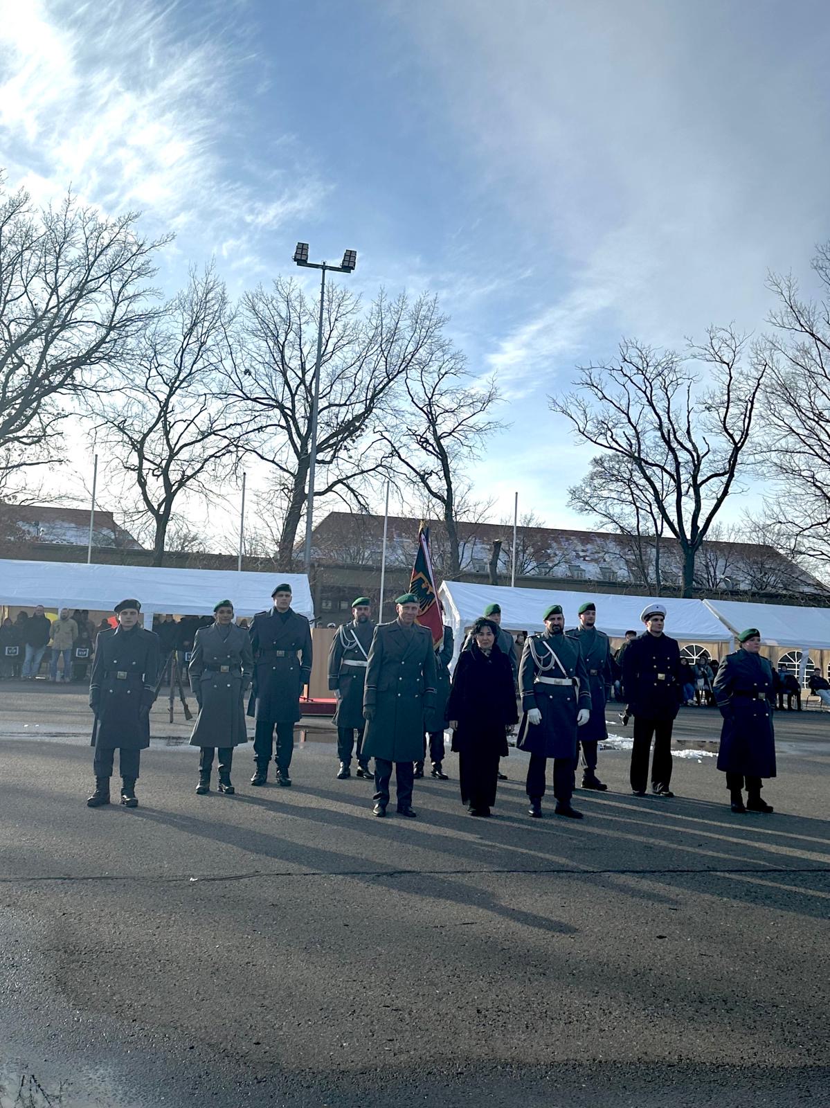 Feierliches Gelöbnis der 7. Kompanie des Wachbataillon s in der Julius-Leber-Kaserne